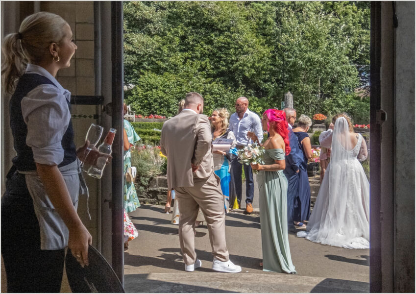 Second Place 'Waiting on the Wedding Party' by Bruce Gibbs