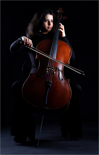 First Place 'The Cellist' by Anita Fullerton AFIAP