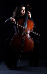 First Place 'The Cellist' by Anita Fullerton AFIAP