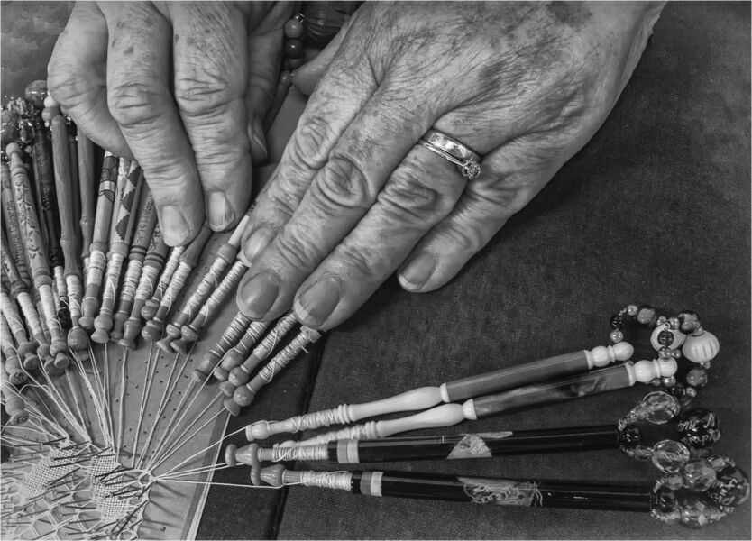 First Place 'Lacemaker' by Anita Fullerton AFIAP