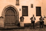 Buskers in Old Riga