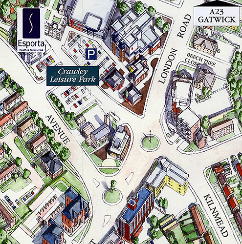 Crawley map detail