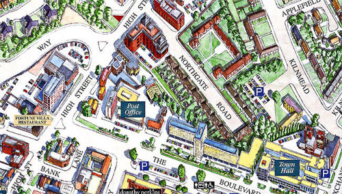 Crawley map detail