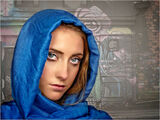 GIRL IN THE BLUE SCARF