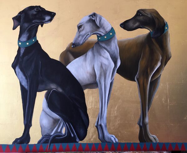 Three Hunting Hounds