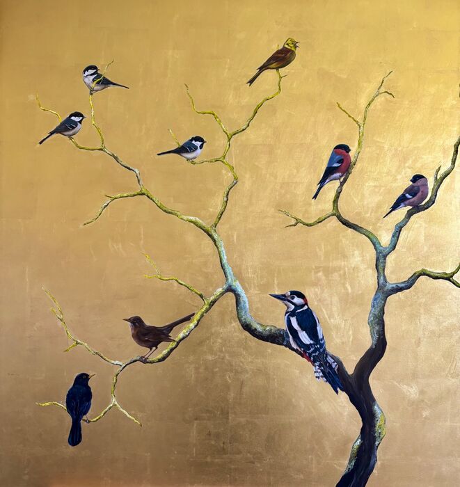 Woodpecker and Yellow Hammer ~ Little Birds