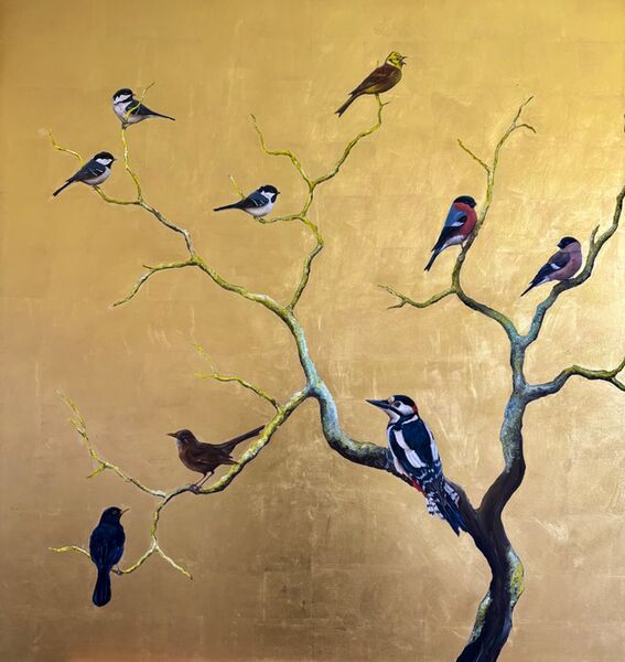 Woodpecker and Yellow Hammer ~ Little Birds
