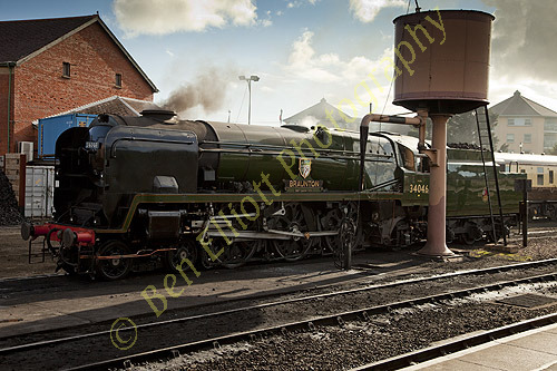 "Braunton" at Minehead station