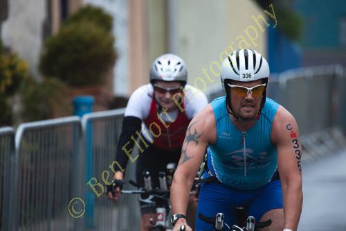 Ironman cyclists in Ironman of Wales 2012