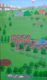 The whole left-hand panel: Victoria Park and primary school