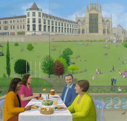 Mural for hospital ward lounge, RUH Bath, 2013