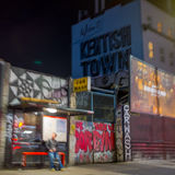 From a taxi Kentish Town