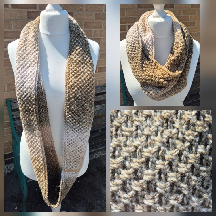 Hand Knitted Infinity Scarf