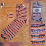Hand Knitted Wool Socks size Adult UK 9-10