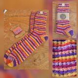 Hand Knitted Wool Socks size Adult UK 9-10