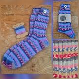 Hand Knitted Wool Socks size Adult UK 6-8