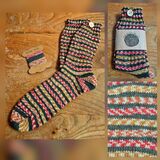 Hand Knitted Wool Socks Size Adult UK 6-8