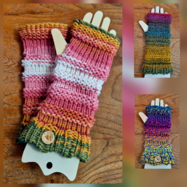 Fingerless Wrist Warmer Gloves