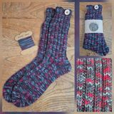 Hand Knitted Woollen Boot Socks size UK 5-6 Adult Adult