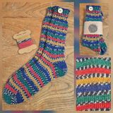 Hand Knitted Wool Socks Size Adult 5-6 UK