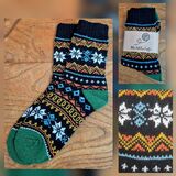 Festive Nordic Socks Adult size UK 6-8
