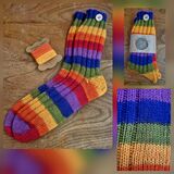 Hand Knitted Woollen Boot Socks size UK 6-8 Adult