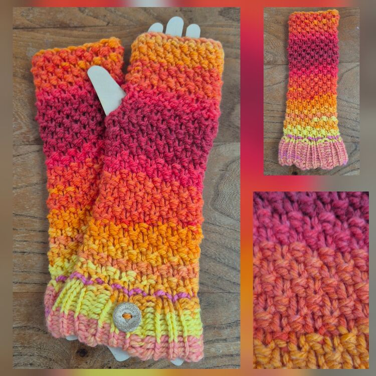 Fingerless Wrist Warmer Gloves