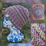 Hand Knitted Chunky Crown Beanie - Adult