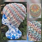 Hand Knitted Chunky Crown Beanie - Child
