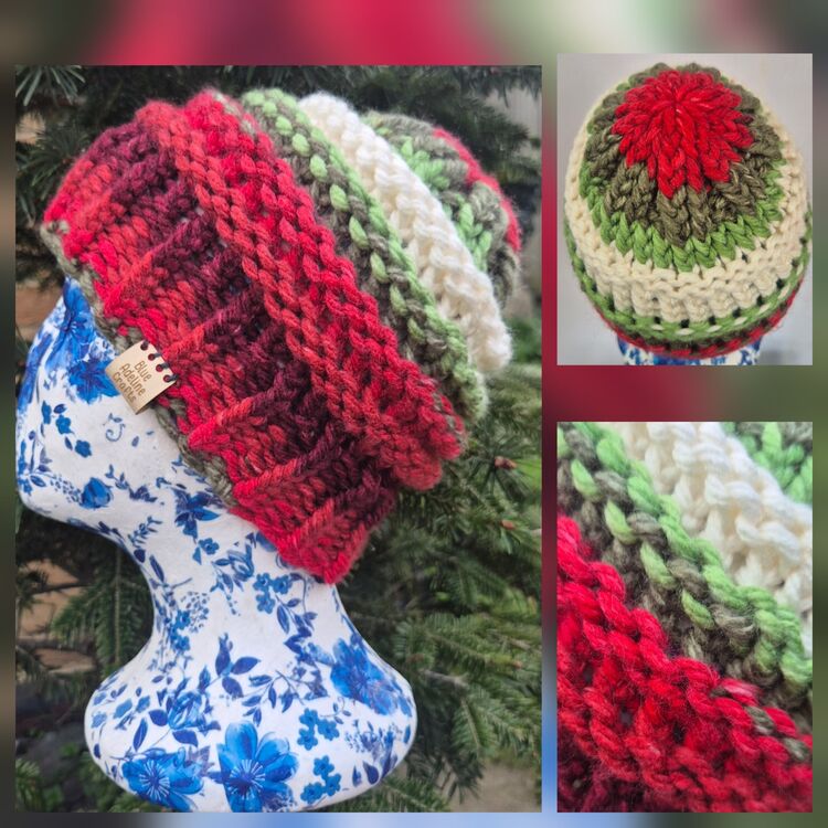 Hand Knitted Chunky Crown Beanie - Child