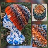 Hand Knitted Chunky Crown Beanie - Child