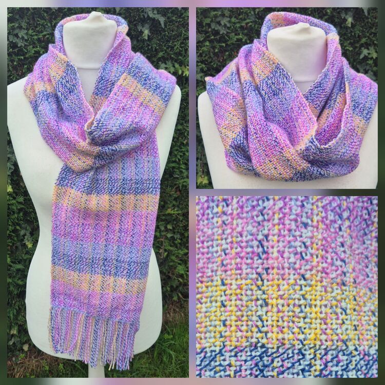 Hand Woven Fringe Scarf