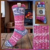 Hand Knitted Wool Socks Size Adult 5-6 UK
