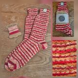Hand Knitted Wool Socks Size Adult 5-6 UK