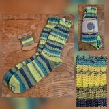 Hand Knitted Wool Socks Size Adult 5-6 UK