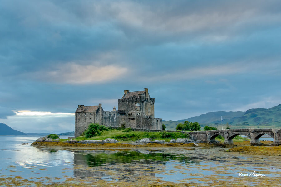 Eilean Donan Castle Tranquil Sky