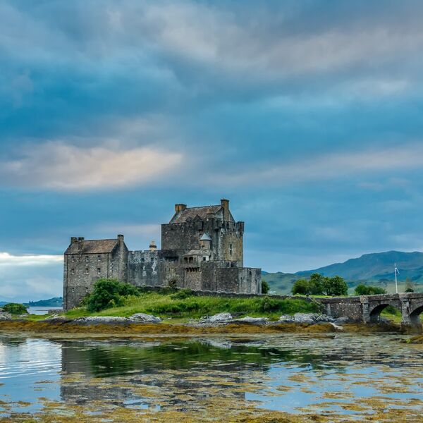 Eilean Donan Castle Tranquil Sky