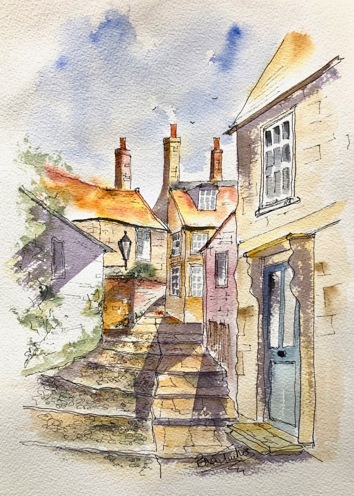 The Village of Robin Hoods Bay in Yorkshire
