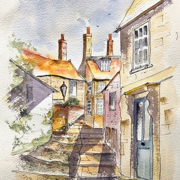 The Village of Robin Hoods Bay in Yorkshire