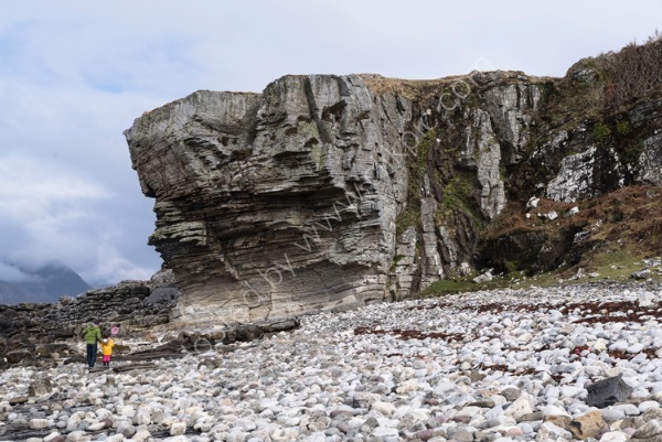 The beach at Elgol - Jurassic rock