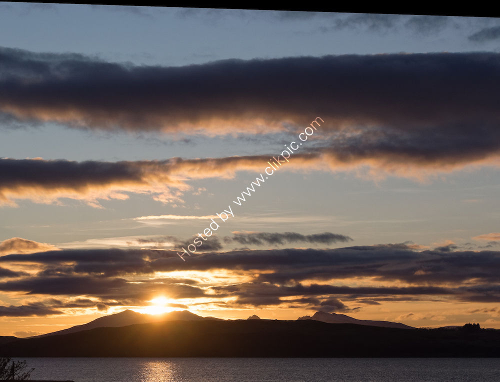 Sunset over Arran