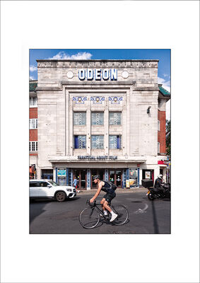 Richmond Odeon and Cyclist, Richmond-Upon-Thames.