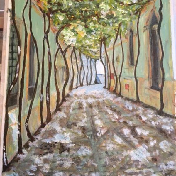 A walk through Tio Pepe in Jerez  Acrylic