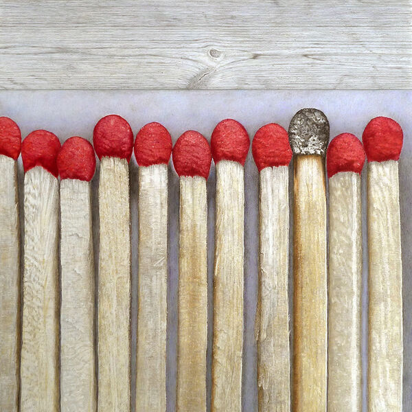 Fire and Light Coloured Pencil on Paper 53 x 41 cm