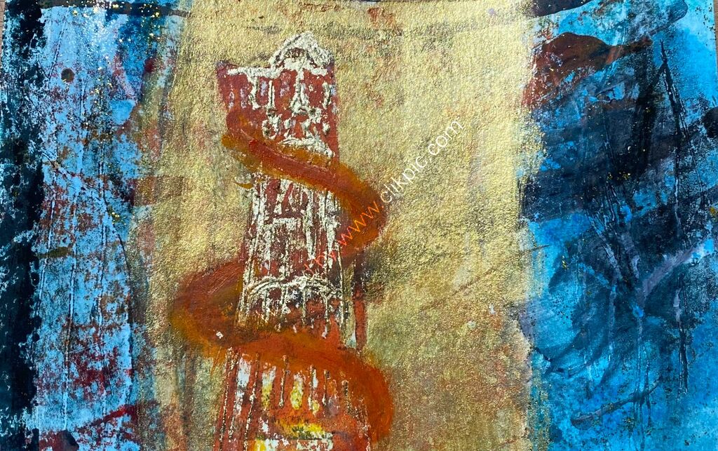 Mono print and lino SOLD