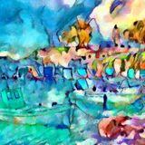 Mandrakia at sunset n.1. SOLD