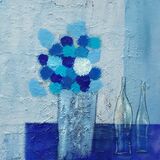 flower pot with bottles