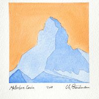 Matterhorn - Cervin 2 - Bleu et orange