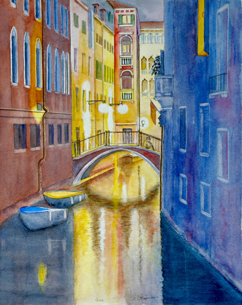 Duo - Canal de Venise de nuit - Venice canal by night