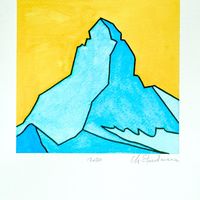 Matterhorn - Cervin 4 - Jaune et bleu turquoise